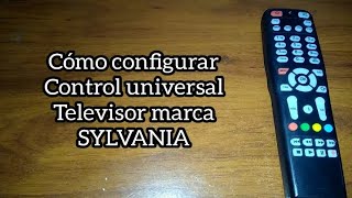 Code for SYLVANIA TV. Universal control.