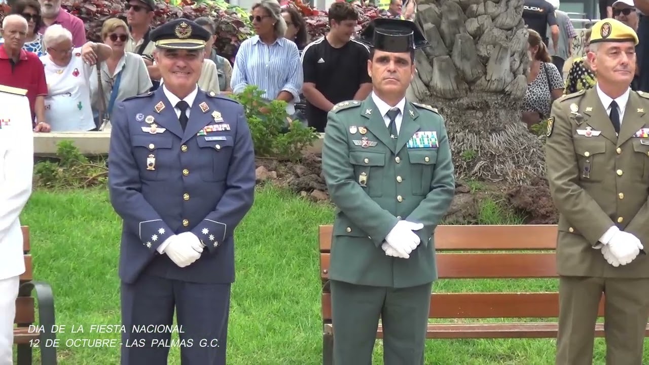 Dia de La Fiesta Nacional 12 Octubre Plaza de España 10-10-2024 Mando Aéreo de Canarias L.P.G.C.