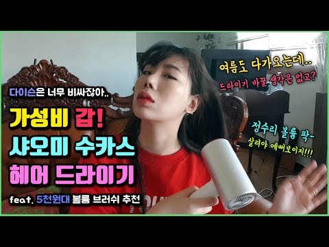 샤오미 수카스 헤어 드라이기 H3S 220V - 다이슨 드라이어는 너무 비싸니깐 저렴이 버전 구매 성능은? 소음은? 빨리마르나?