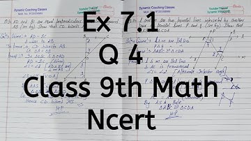 Ex 7.1, Q 4, Chapter 7, Triangles, Class 9th Math