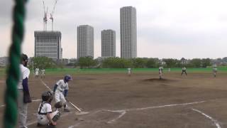 20140429（ﾘｰｸﾞ戦）ﾄﾞｼﾞｬｰｽ〇6新作こども会　少年野球　川崎市高津区