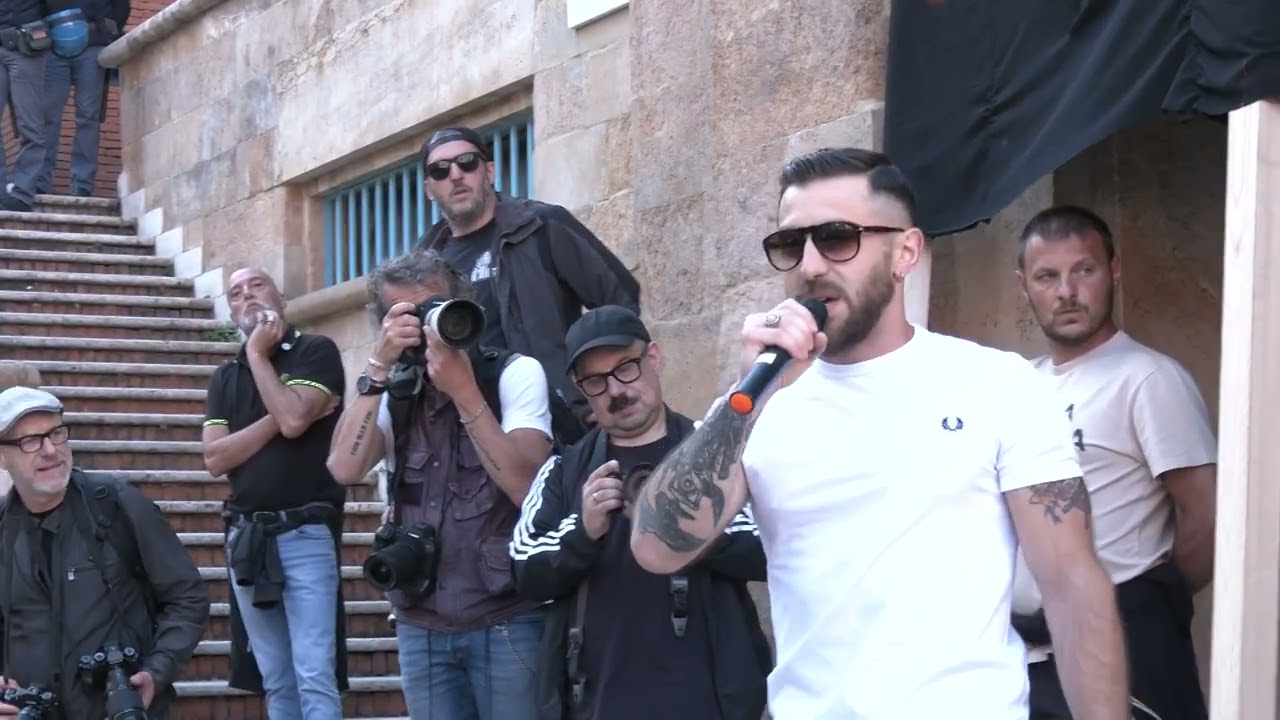 Casapound, la manifestazione alla Spezia 17-05-2025