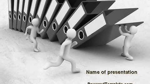 Record Keeping Management PowerPoint Template by PoweredTemplate.com