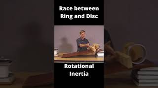 Rotational Inertia: Race between Ring and Disc!!! #youtubeshorts #shortsviral