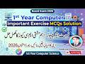 1st Year Computer Science MCQ's Solution