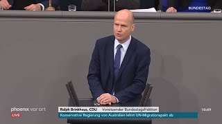 Generaldebatte im Bundestag: Rede von Ralph Brinkhaus vom 21.11.2018
