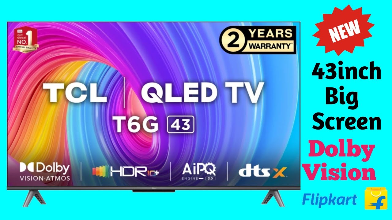 TCL 43C645 43'' 4K QLED TV with Google TV and Game Master