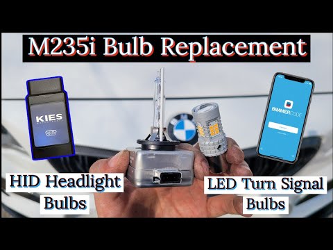 LED/HID BULB Replacement on my N55 M235i BMW (Headlight Bulbs and Turn Signal Bulbs)