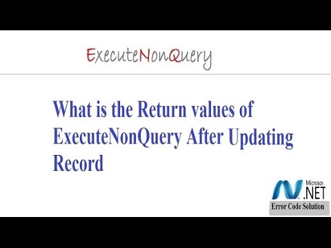 Return value of Execute Non Query After Updating Asp net