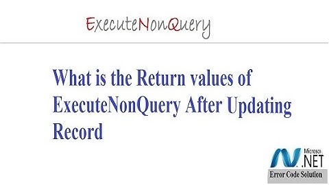 Return value of Execute Non Query After Updating Asp net