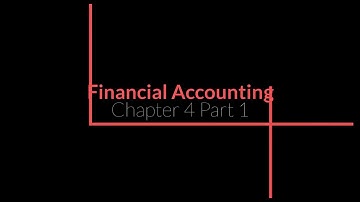 Financial Accounting - Chapter 4 Part 1 - Completing the Accounting Cycle