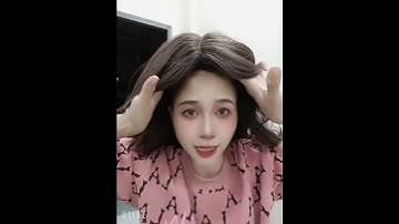 Hướng dẫn chi tiết đội tóc giả nguyên đầu xoăn layer hai mái bay #tocgianguyendau