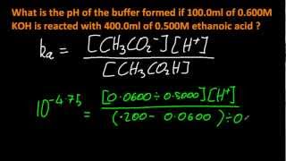 R3.1.17 Solve problems involving the composition and pH of a buffer system [HL IB Chemistry]