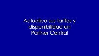 Actualice sus tarifas y disponibilidad en Partner Central screenshot 2