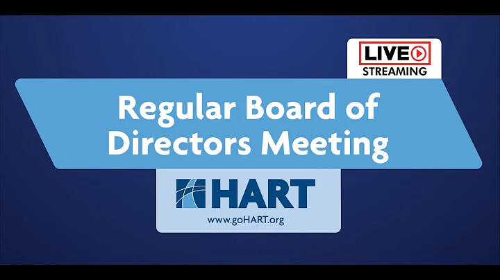 HART Board Meeting - 1.09.22