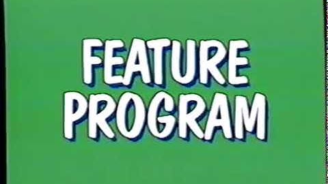 And Now Our Feature Program  Green Background   1993