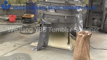 Sieving and sifting Graphite powder with WEILIANG tumbler screener