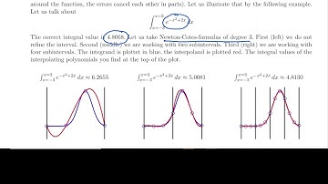 Numerics - Chapter 4.5.2 - Newton-Cotes and Gauss-integration, formulas based on polynomials???