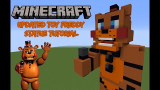 Minecraft Tutorial RE-DO: Updated Toy Freddy Statue (Five Nights at Freddy's 2)