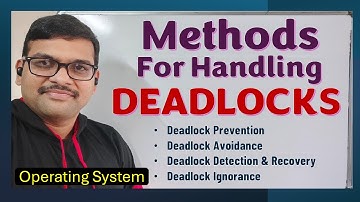 Methods for Handling Deadlocks || Handling Deadlocks || Operating Systems