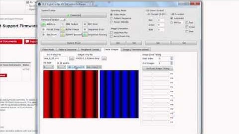 How to load patterns to DLP® LightCrafter™ 4500