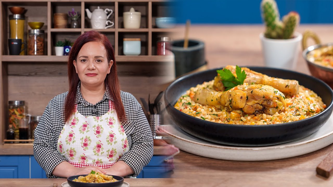 Pilaf de orez cu carne de pui JamilaCuisine YouTube
