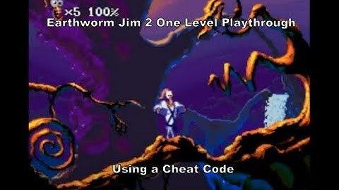 Earthworm Jim 2 One Level Playthrough using a Snes Cheat Code :D #EarthwormJim2 #Nintendo #Snes #Sub