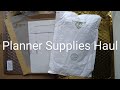 Planner Supplies Haul // Gelly roll, Stickers and Washi #haul #packages