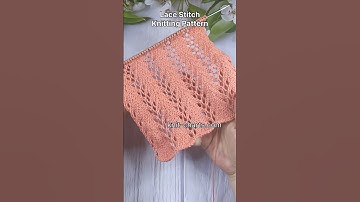 Lace Stitch Knitting Pattern #LaceStitchKnitting #KnittingPattern #HandMade