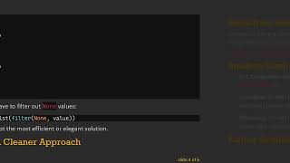 How to Skip Values in Python List Comprehensions Instead of Returning None or False Net Worth