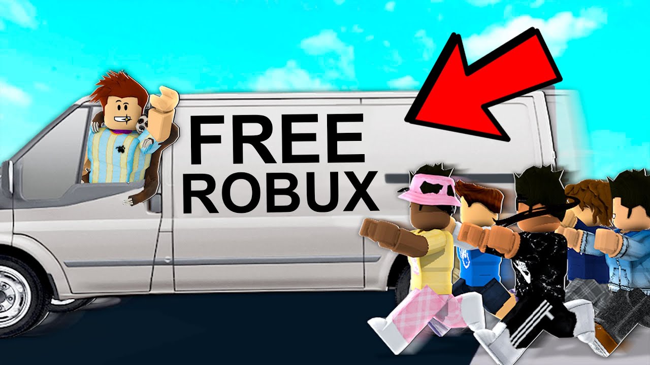 I Made A FREE ROBUX Van To Surprise Fans! (Roblox ...