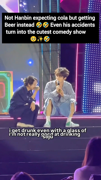 Hanbin realizing that cola had a plot twist 🍺😂 #hanbin #bi #id #kimhanbin #kpop #shortvideos #shorts