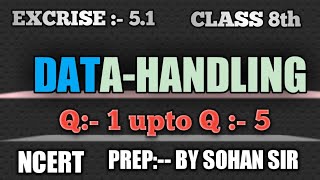 Introduction - &amp;quot;Data Handling&amp;quot; Chapter 5 - NCERT Class 8th Maths Solutions By Sohan Sir