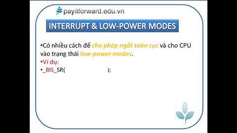 MSP430 TUT 3  Interrupt