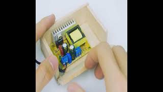 How to make Mini 220V converter from 5V Powerbank #creative #diy #make  #tricks