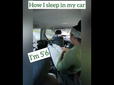 How I Sleep In My Car With My Legs Straight