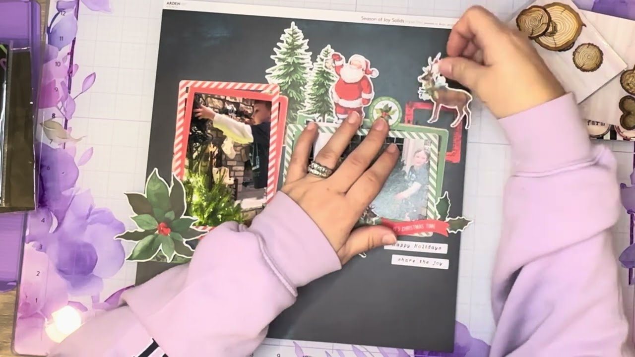 Christmas in February!  Layout using Arden Creative Studios Season of Joy collection 