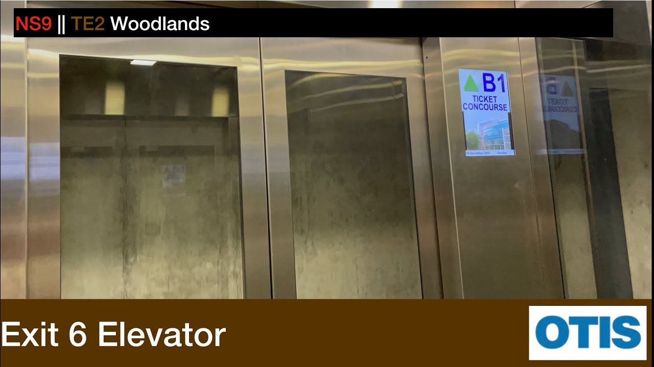 Woodlands MRT Station Otis Elevator (Exit 6) YouTube