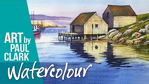 How to Paint Fishing Huts at Peggy's Cove in Water...