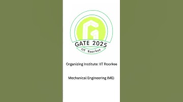 GATE 2025 Q39 | Organizing Institute: IIT Roorkee |Mechanical Engineering #me #education #gate #exam
