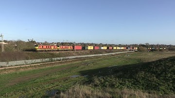 Class 37 Thrash & Long Freight Trains in 4K : Wilson