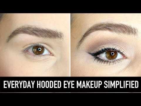 Learn how to apply eyeshadow, eyeliner, mascara and brow makeup for hooded eyes. everyday, natural, eye simplified beginners using drugstor...