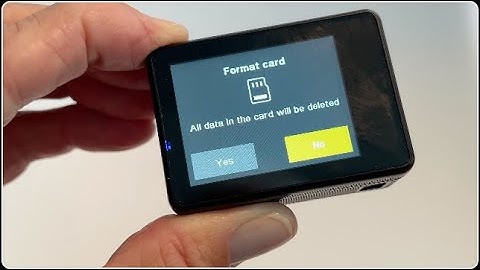 How to Format your microSD card in your WOLFANG GA200 24MP 4K Action Camera