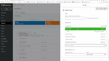 QuickBooks Online: Products, Services, Vendors & Bills