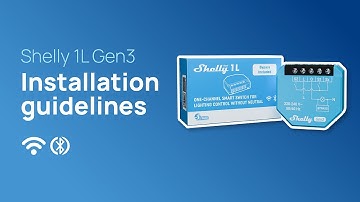 Shelly 1L Gen3 - Installation video