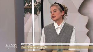 Marie Göranzons ilska - hällde mat över brorsan - Malou Efter tio (TV4)