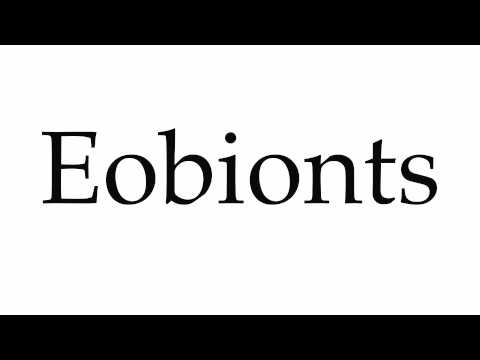 How to Pronounce Eobionts