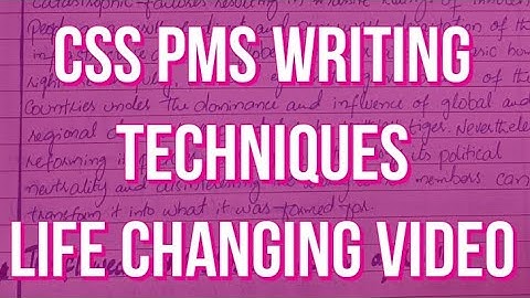How to attempt css PMS answers | css pms writing techniques | css PMS answer sheet fpsc |