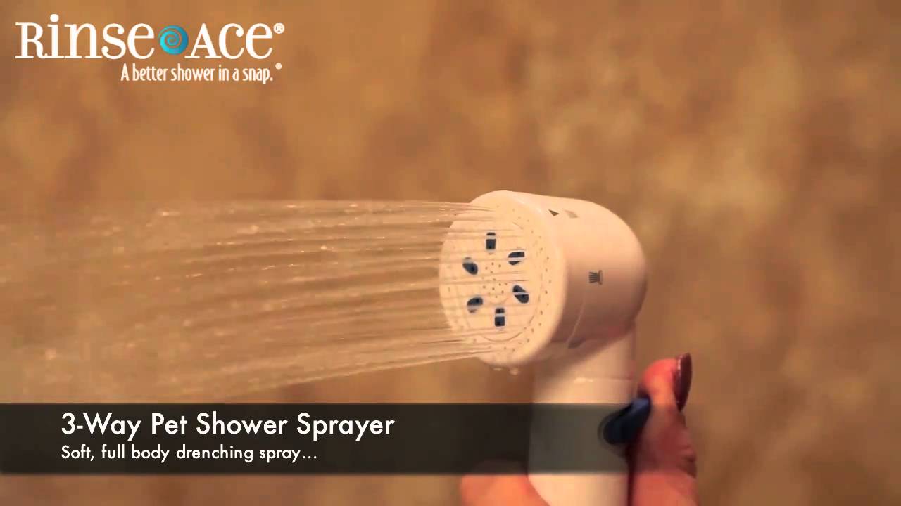 Rinse Ace 3 Way Dog Shower Sprayer Youtube
