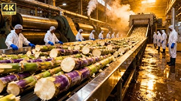 Inside a Modern Sugarcane Factory: From Harvest to Crystal Sugar (Full Process)